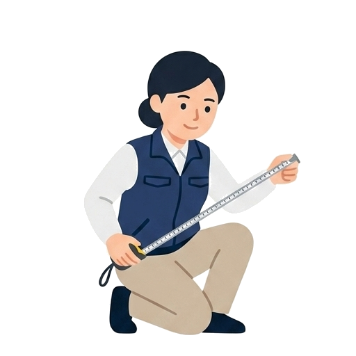 基礎配筋検査のイラスト